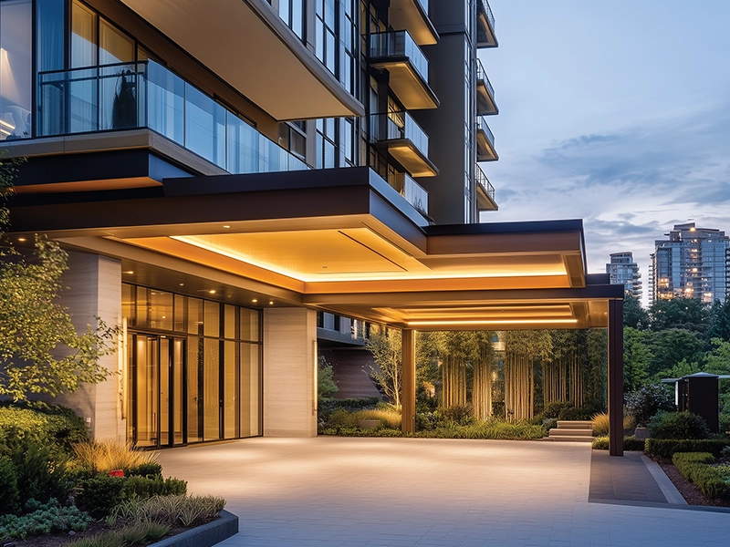 Drop-off area of Purva Estrella Lokhandwala Andheri West residences